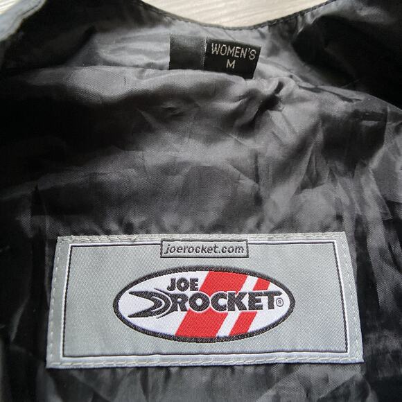 Joe Rocket Mesh Armored Motorcycle Jacket & Raincoat Liner Women Sz M Black - Picture 12 of 15